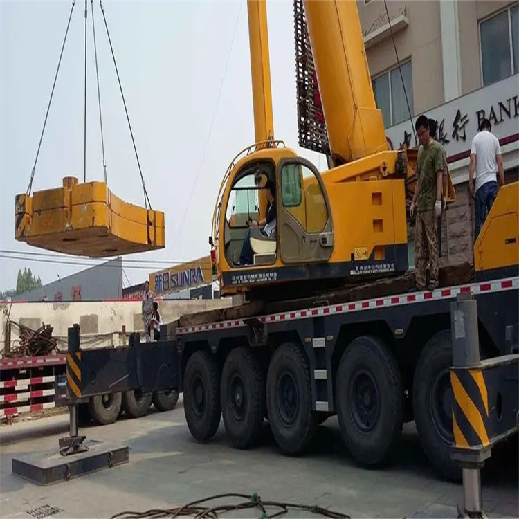 高青县当地吊车出租|机器吊装|75吨|工厂搬迁服务